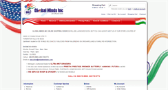 Desktop Screenshot of globalmindsinc.com