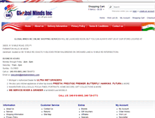 Tablet Screenshot of globalmindsinc.com